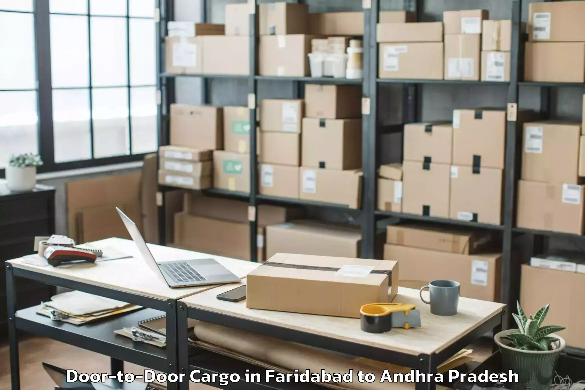 Easy Faridabad to Guntur Door To Door Cargo Booking